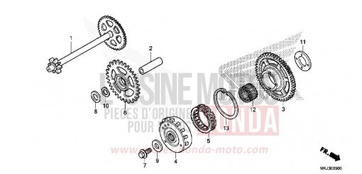 EMBRAYAGE DE DEMARRAGE CB1000RAJ de 2018